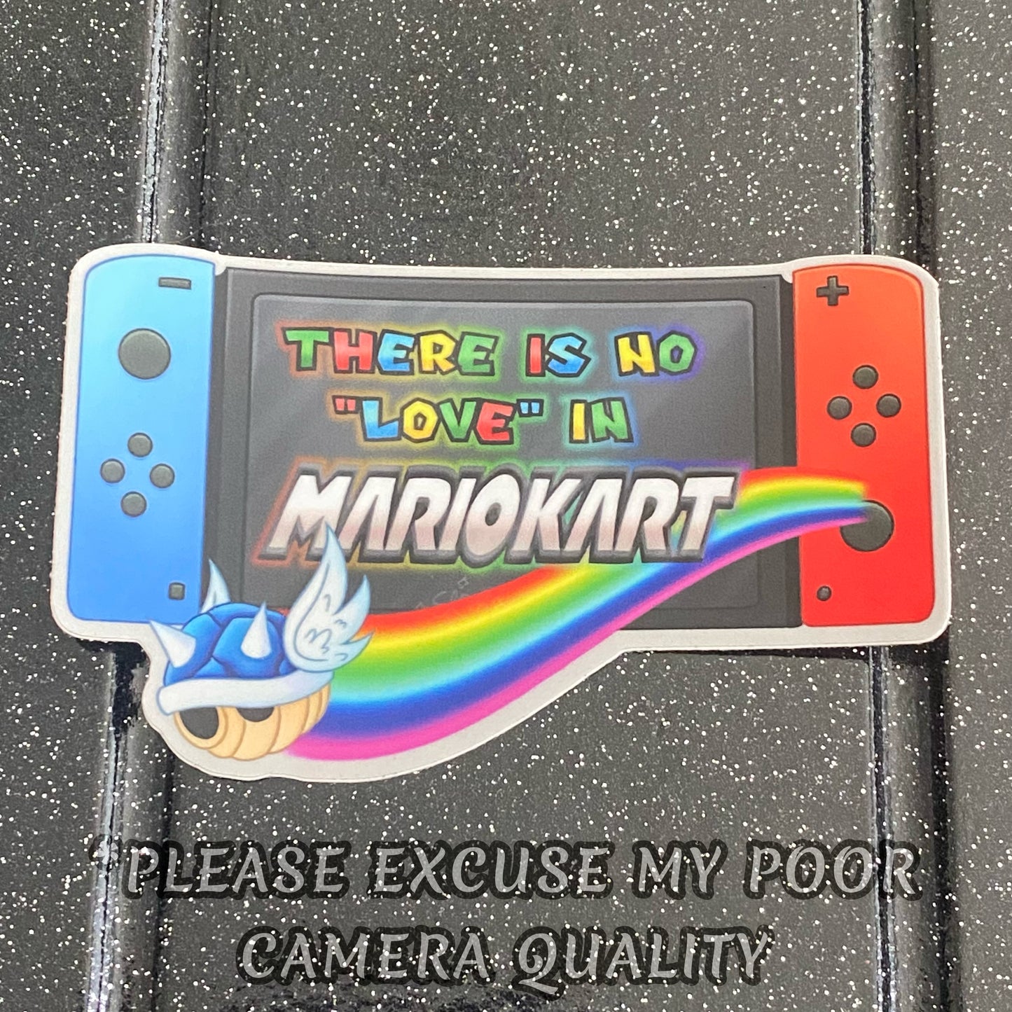 Mario Kart-inspired sticker