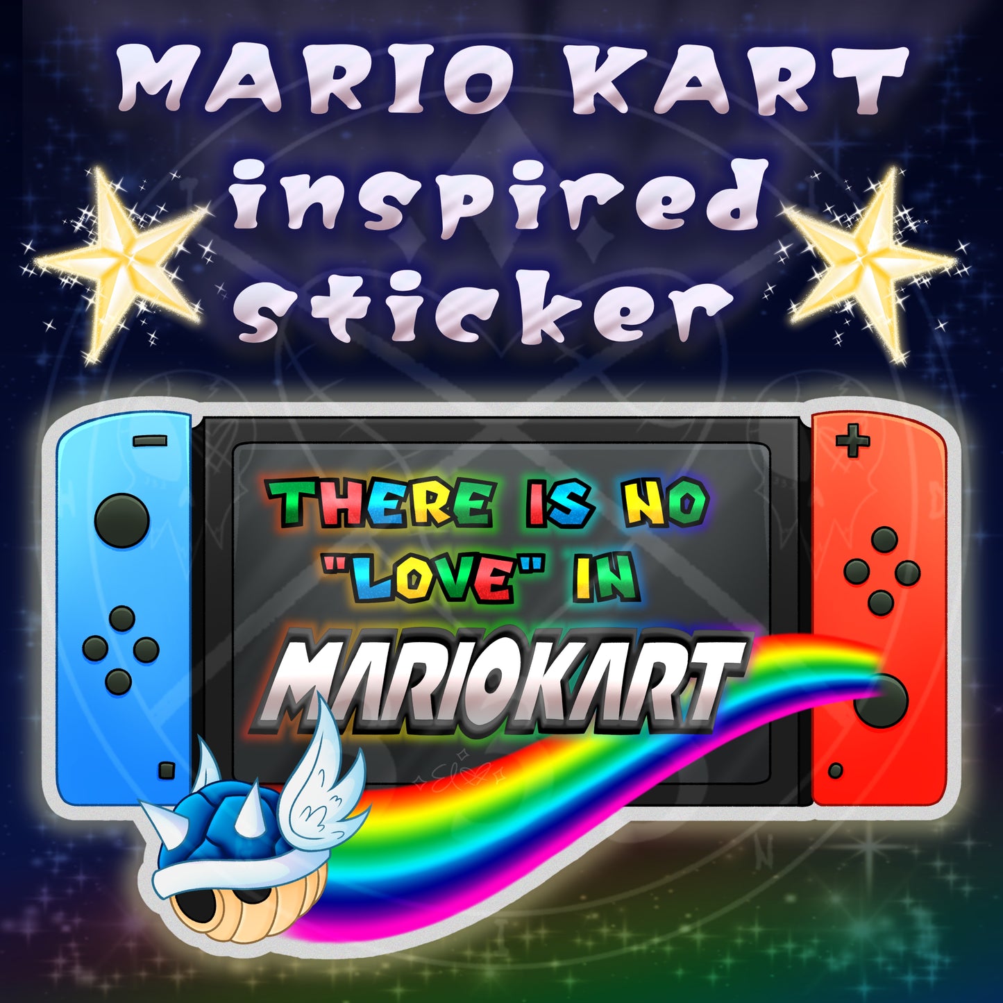 Mario Kart-inspired sticker